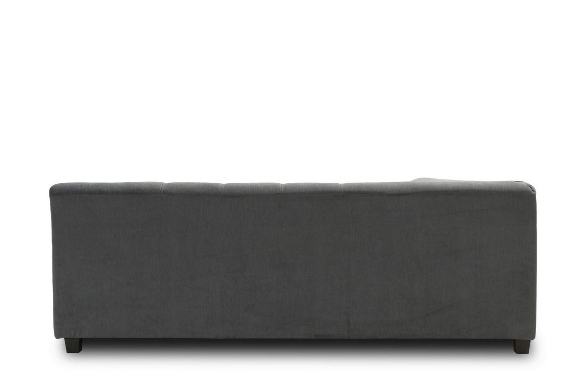 Wohnlandschaft Norma Dunkelgrau Webstoff - Wengefarben/Dunkelgrau, Design, Textil (153/328/212cm) - MID.YOU