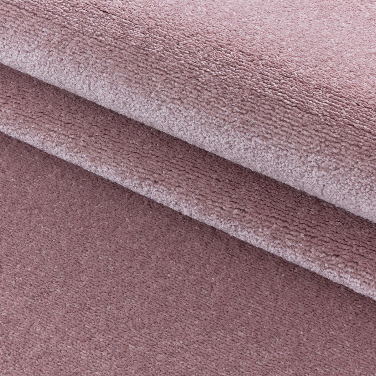 Teppich Läufer Rosa Rio 80x250 Cm - Rosa, Basics, Textil (80/250cm)