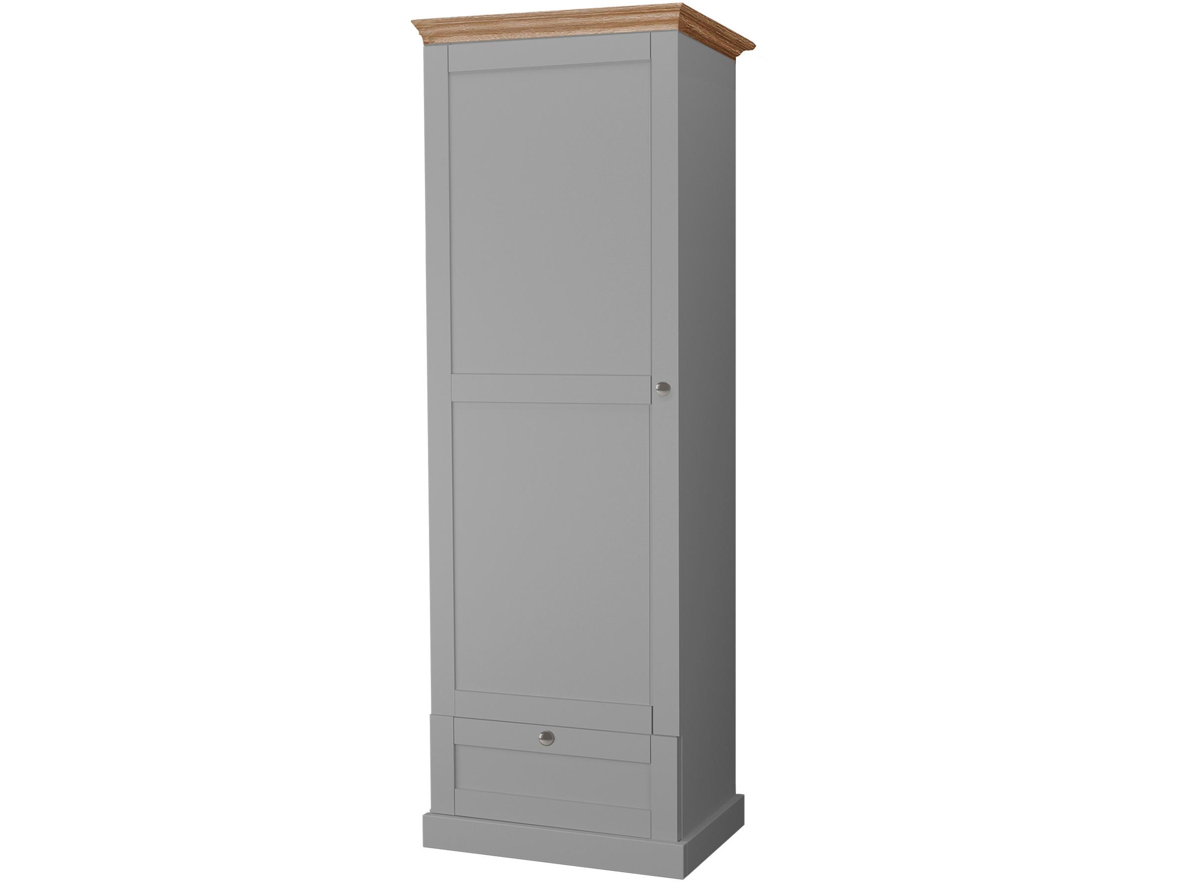 Garderobenschrank Binz Eichefarben B: 60 cm - Eichefarben/Grau, Design, Holzwerkstoff (60/180/35cm) - MID.YOU