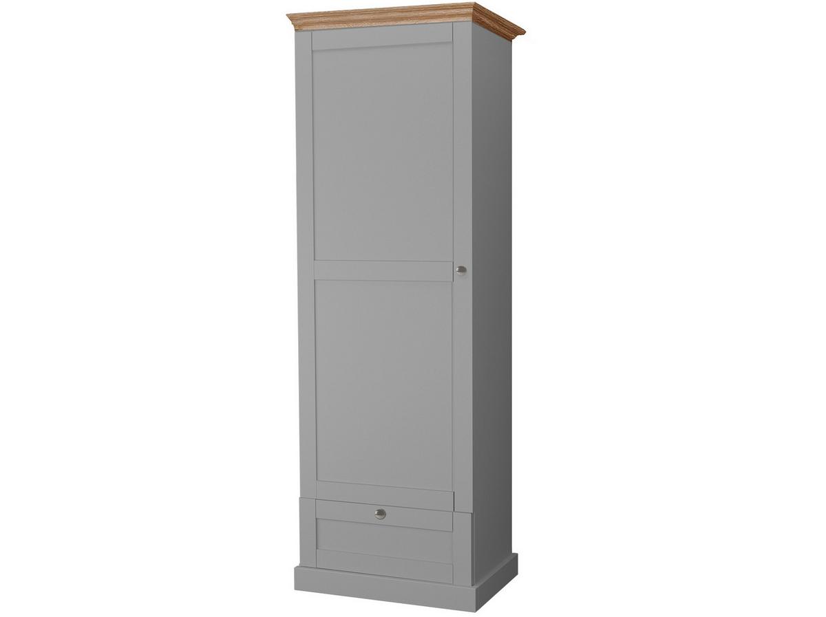 Garderobenschrank Binz Eichefarben B: 60 cm - Eichefarben/Grau, Design, Holzwerkstoff (60/180/35cm) - MID.YOU