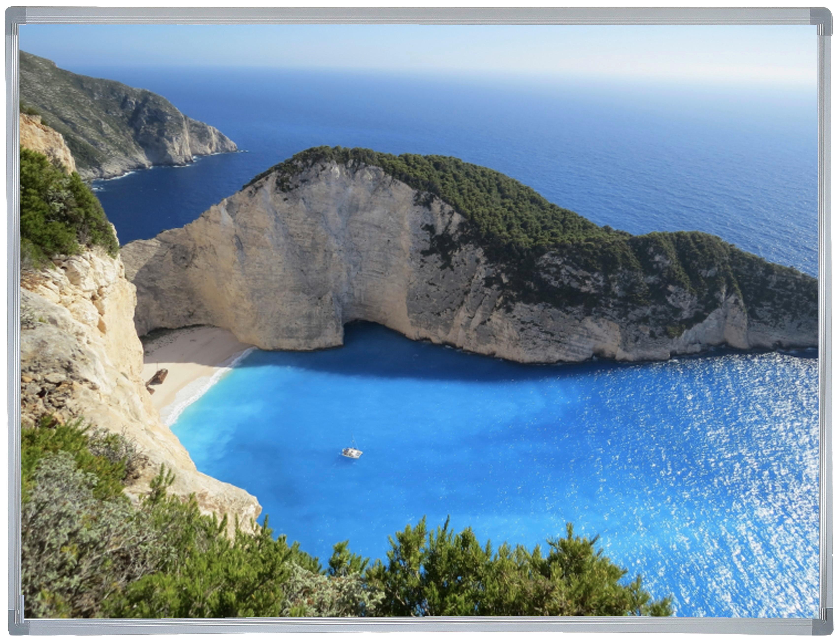 Infrarot Heizung 600 W 100x60 cm - Silberfarben/Multicolor, MODERN, Metall (100/60/2,2cm) - Homezone