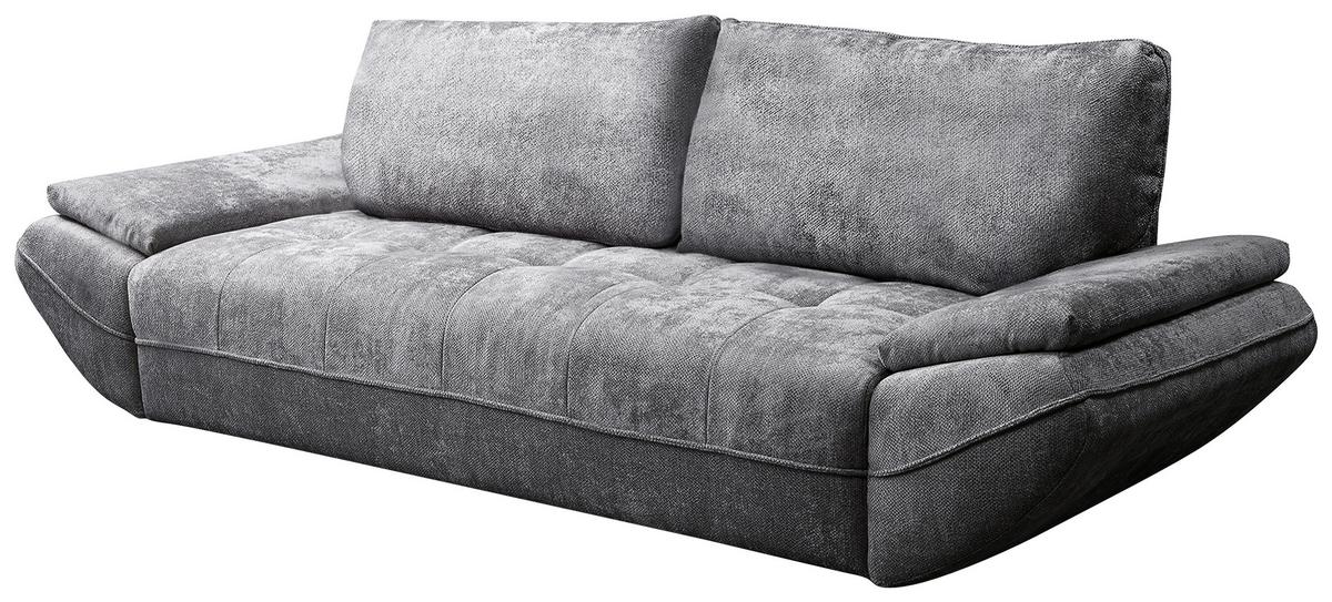 Schlafsofa Elma Dunkelgrau B: 280cm - Dunkelgrau/Schwarz, KONVENTIONELL, Holz/Holzwerkstoff (280/73-93/107cm) - MID.YOU