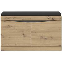 Garderobenbank Turino Eiche Artisan Dekor B: 86 cm - MODERN, Holzwerkstoff (86/49/39,9cm)