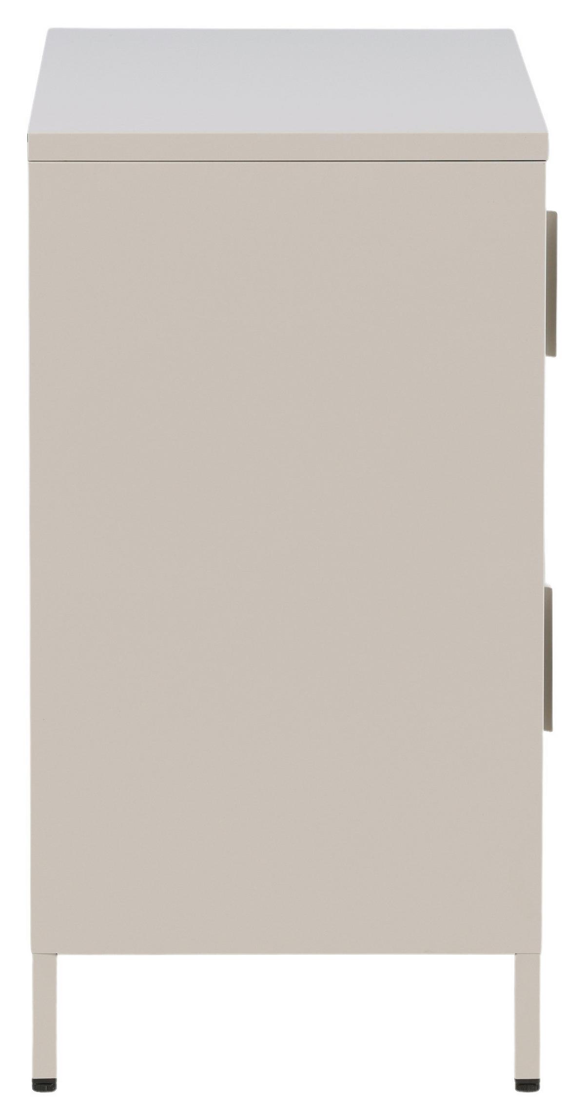 Sideboard Nett - Beige, Design, Metall (90/75/40cm) - Livetastic