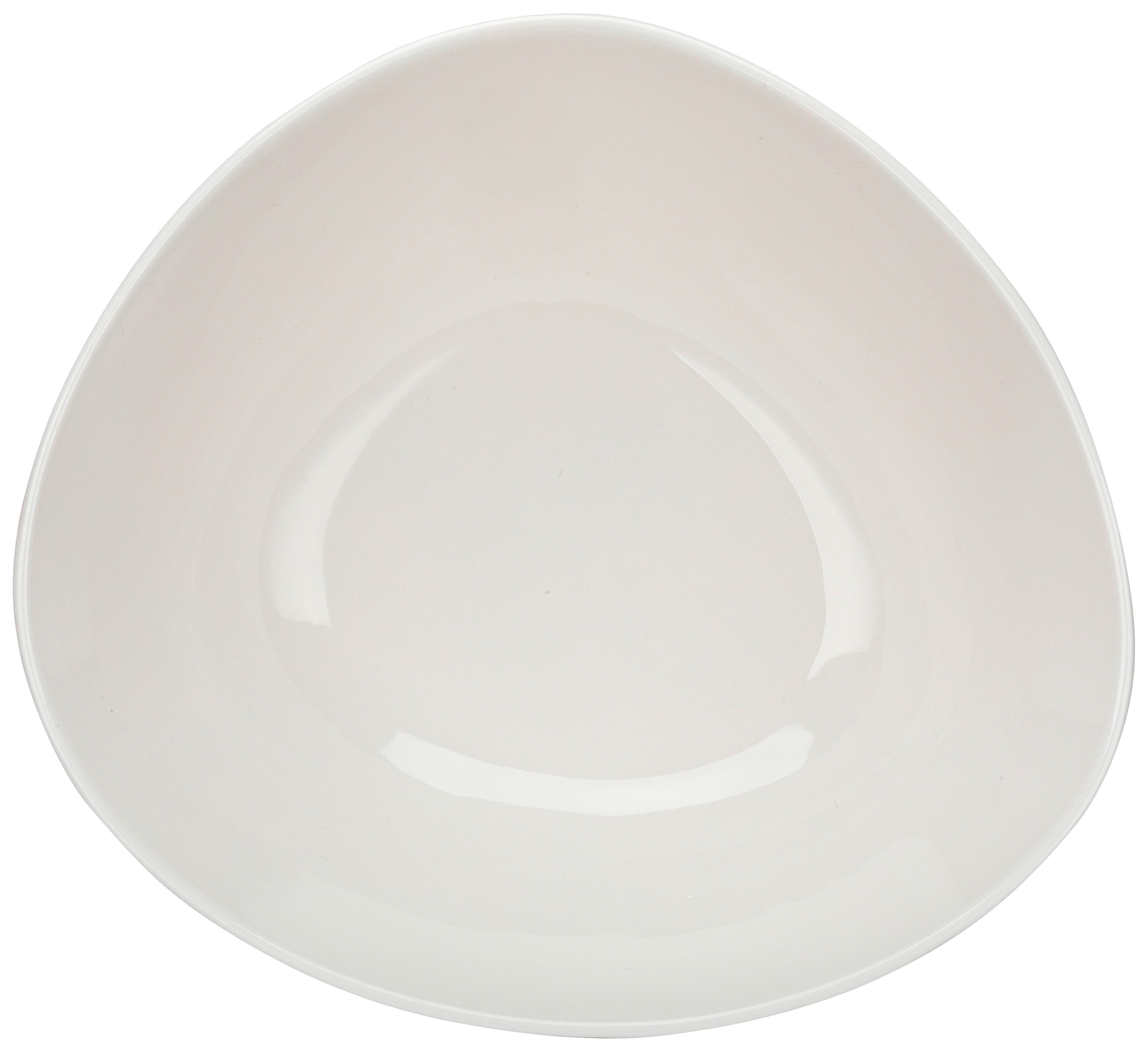 Salátová Mísa Haruki - bílá, Moderní, keramika (25,4/23,5/9,5cm) - Premium Living