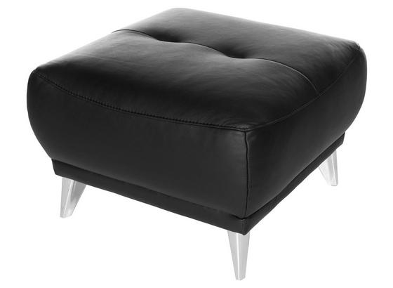 Hocker Frisco - Chromfarben/Schwarz, MODERN, Textil (65/46/65cm) Hocker Frisco - Chromfarben/Schwarz, MODERN, Textil (65/46/65cm)