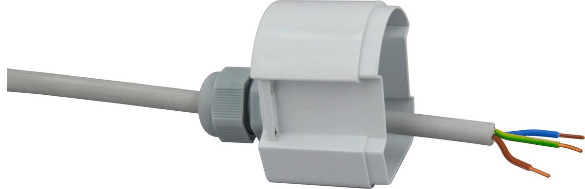 LED-Deckenleuchte L: 62 cm, für In- und Outdoor - Hellgrau, Basics, Kunststoff (62/6/6cm)