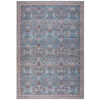 Webteppich Blau/Gold Una 160x230 cm Mischgewebe - Blau/Goldfarben, ROMANTIK / LANDHAUS, Textil (160/230cm) - James Wood