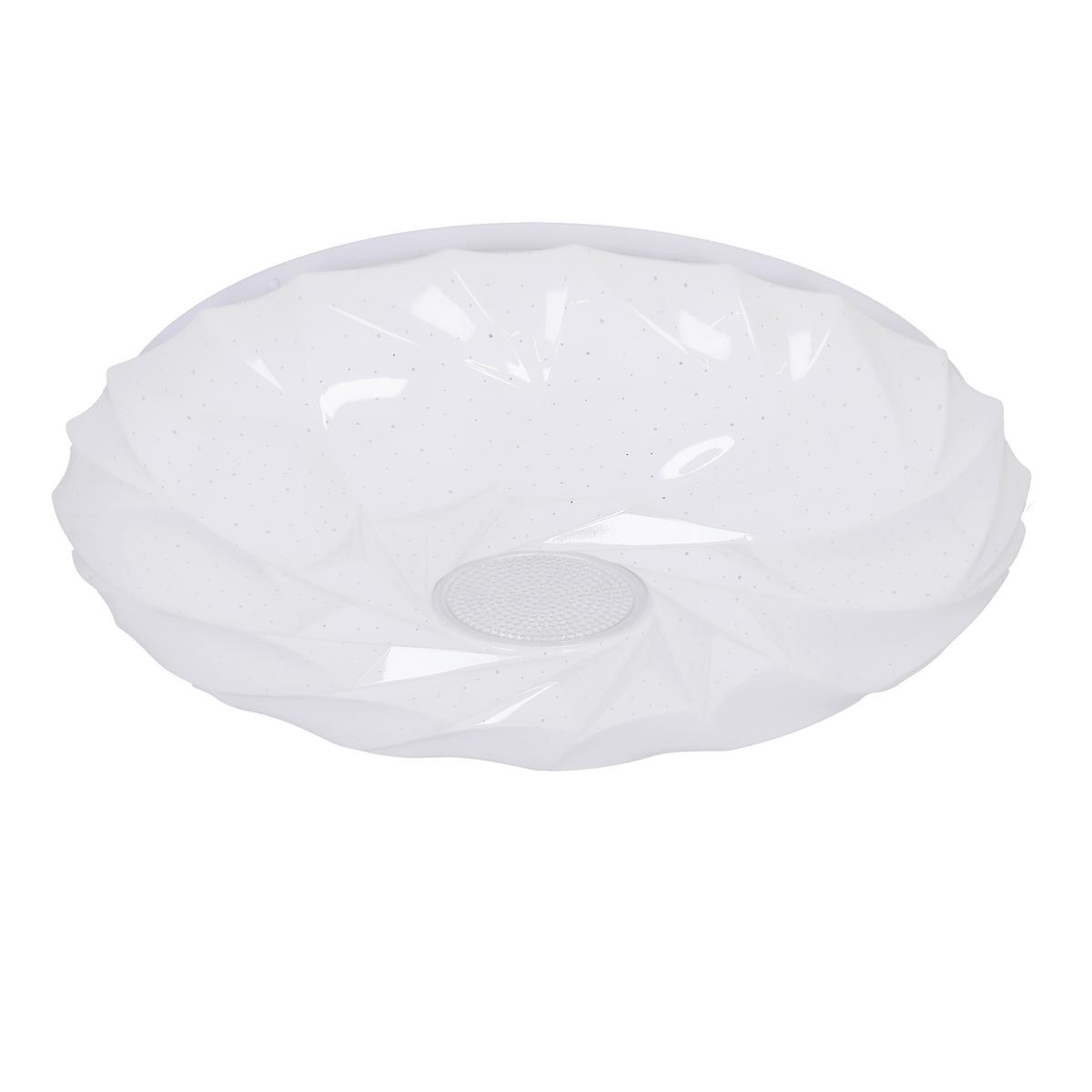 Led-deckenleuchte 13-24930 Cake - Weiß, KONVENTIONELL, Kunststoff/Metall (39/39/7.5cm)