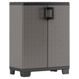 Kunststoffschrank Up Niedrig - Schwarz/Grau, KONVENTIONELL, Kunststoff (68/93/39cm)