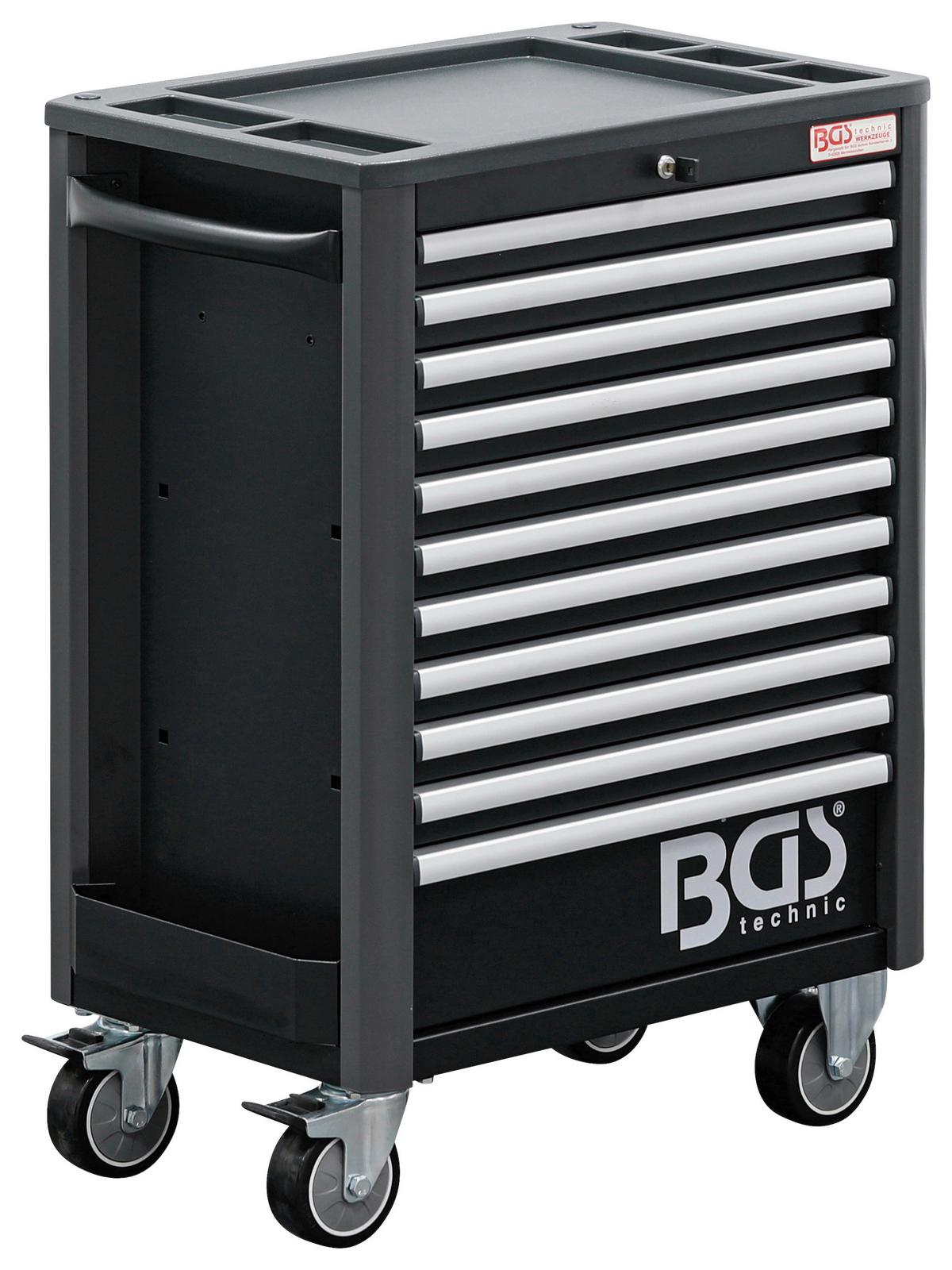 Werkstattwagen Josef - Silberfarben/Schwarz, Basics (72,4/103,3/47cm)