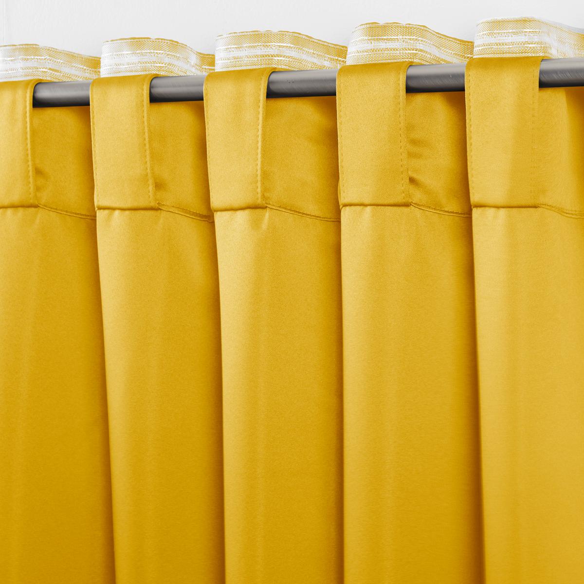 Zatemňovací závěs Riccardo, 140/245cm, žlutá - žlutá, Moderní, textil (140/245cm) - Premium Living