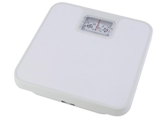 Personenwaage Analog - Weiß, KONVENTIONELL, Kunststoff (25,5/25,5/5cm) Personenwaage Analog - Weiß, KONVENTIONELL, Kunststoff (25,5/25,5/5cm)
