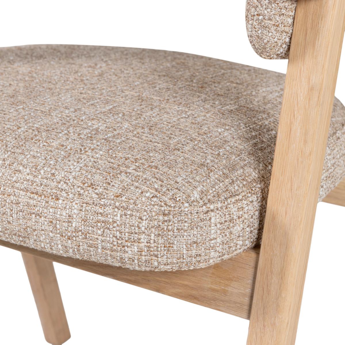 ARMLEHNSTUHL-SET Tunar Naturfarben 2-teilig - Naturfarben, MODERN, Holz/Textil (60/77/60cm) - Livetastic