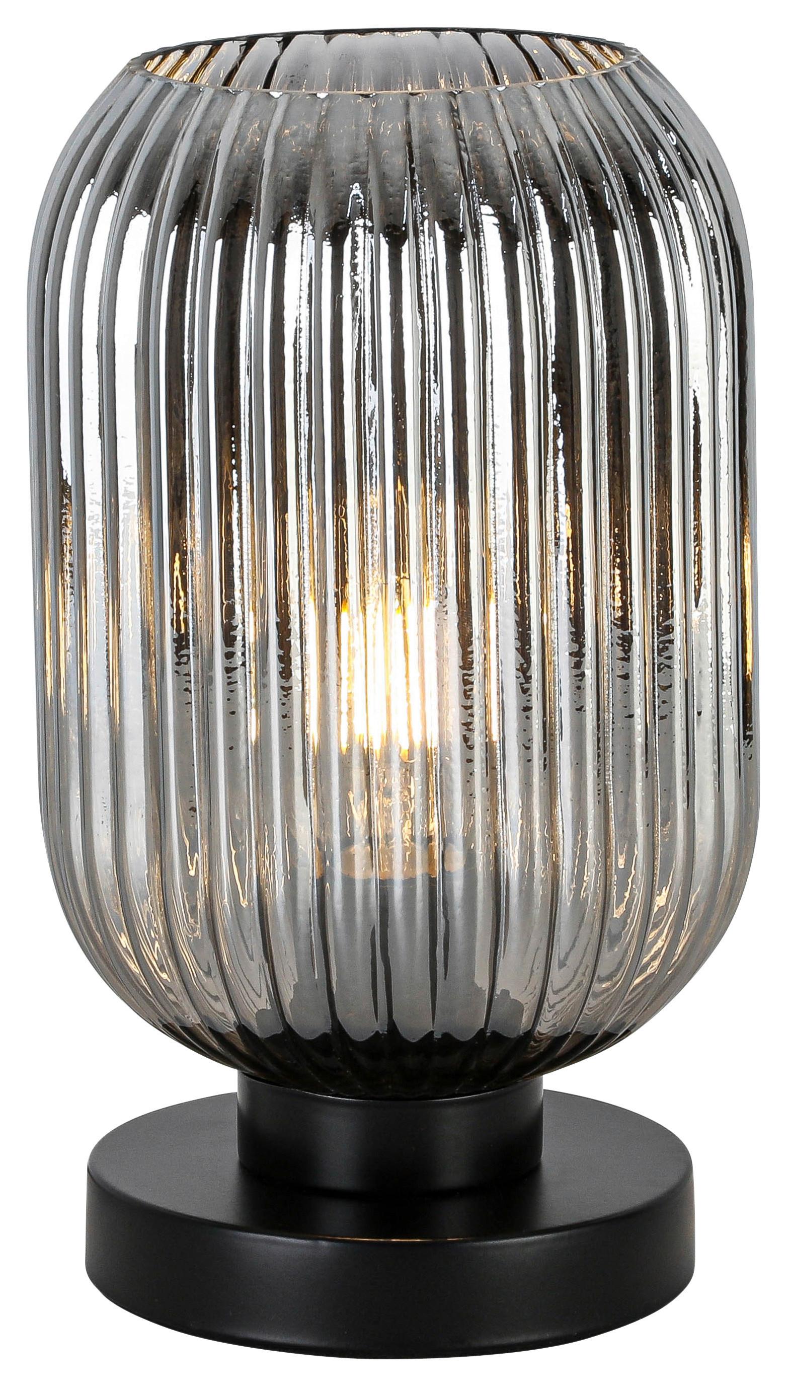 STOLNÁ LAMPA EXI - čierna/čierny chróm, Modern, kov/plast (14/24cm) - Mömax