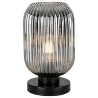 STOLNÁ LAMPA EXI - čierna/čierny chróm, Modern, kov/plast (14/24cm) - Mömax