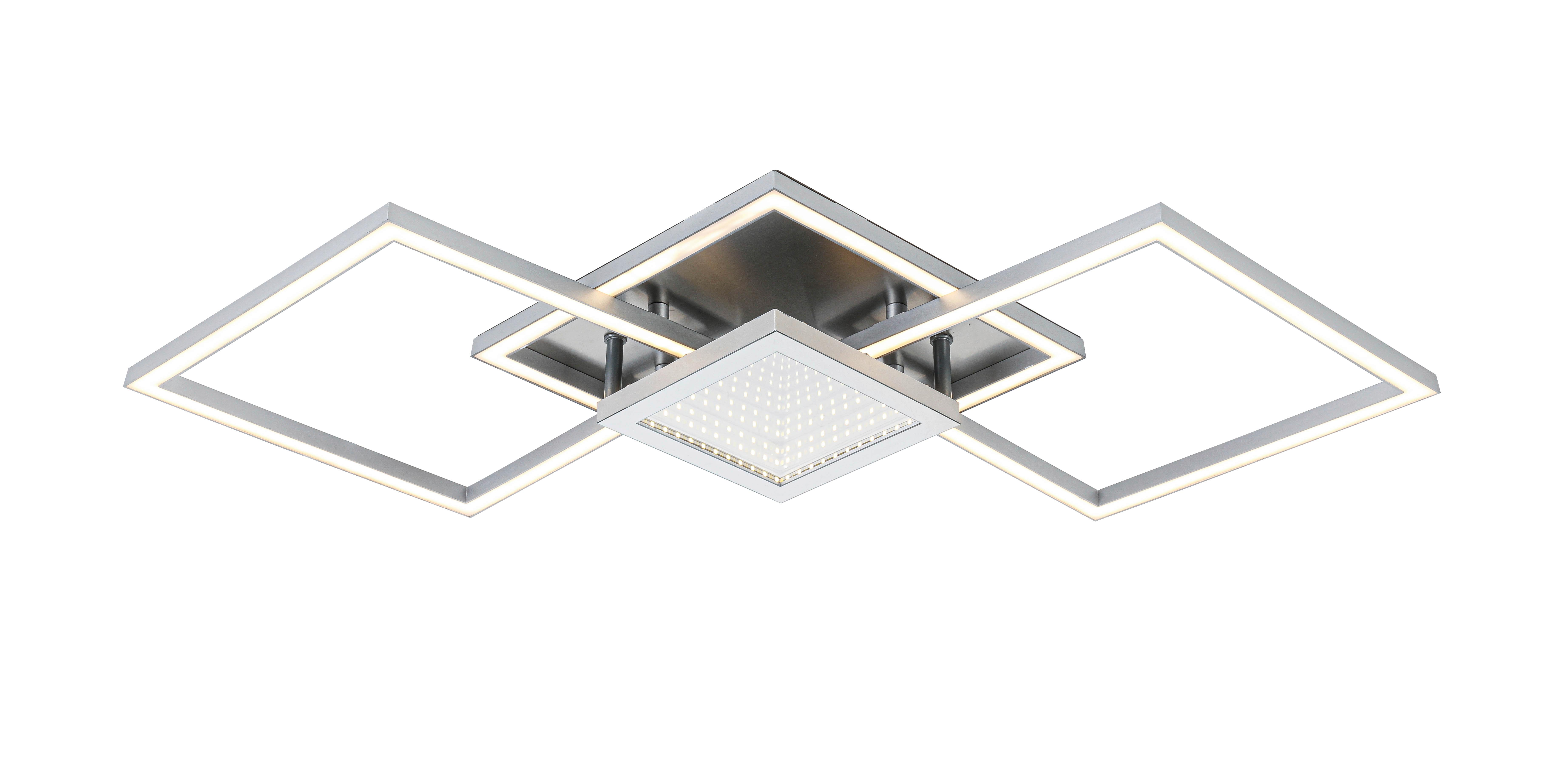 Led Mennyezeti Lámpa Tiziana - krómszínű/nikkelszínű, Modern, műanyag/fém (75cm) - Luca Bessoni