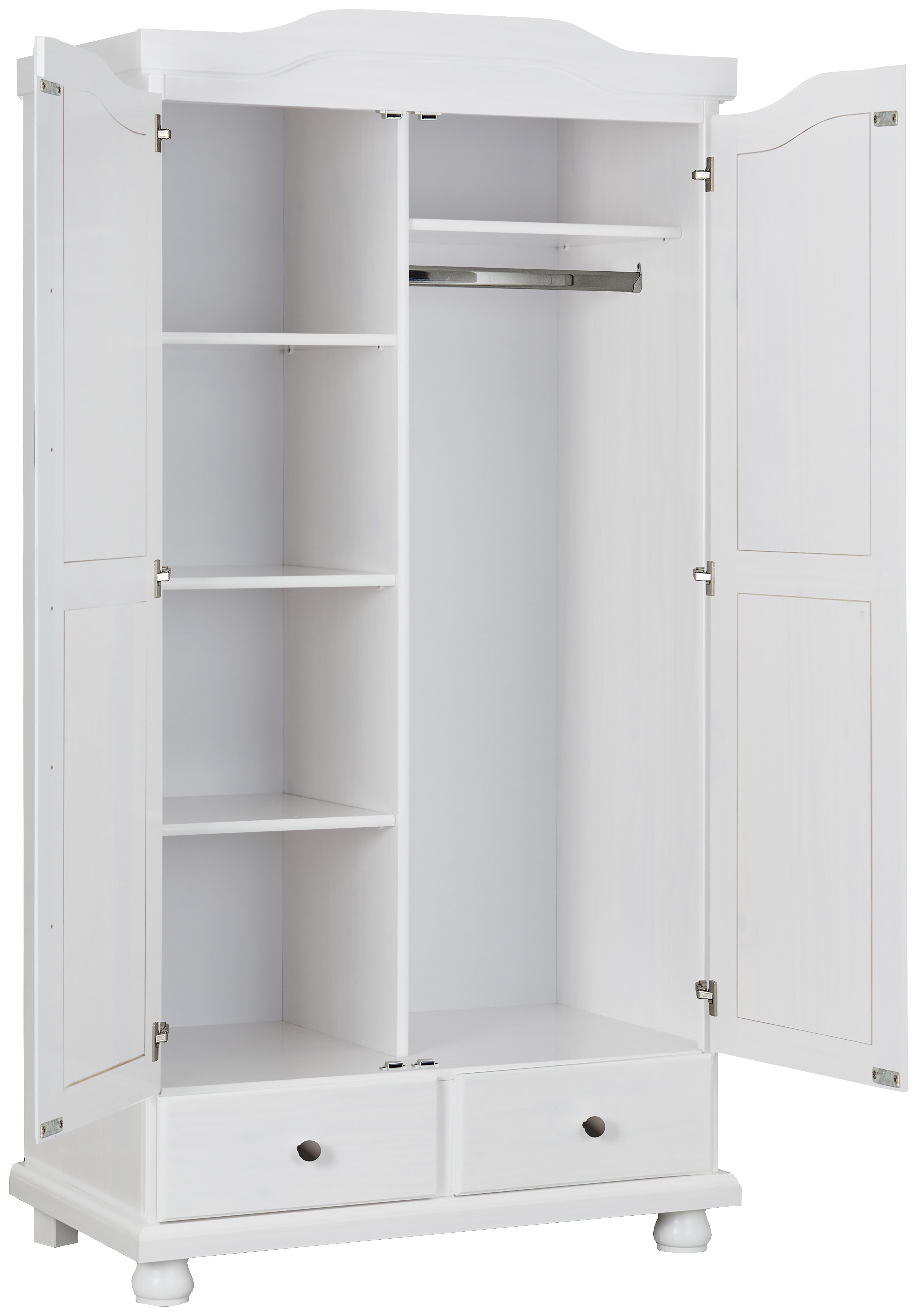 Weißer Kleiderschrank im Landhausstil