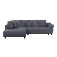 Ecksofa Mendoza - Anthrazit/Schwarz, Design, Textil (197/309cm) - Ondega