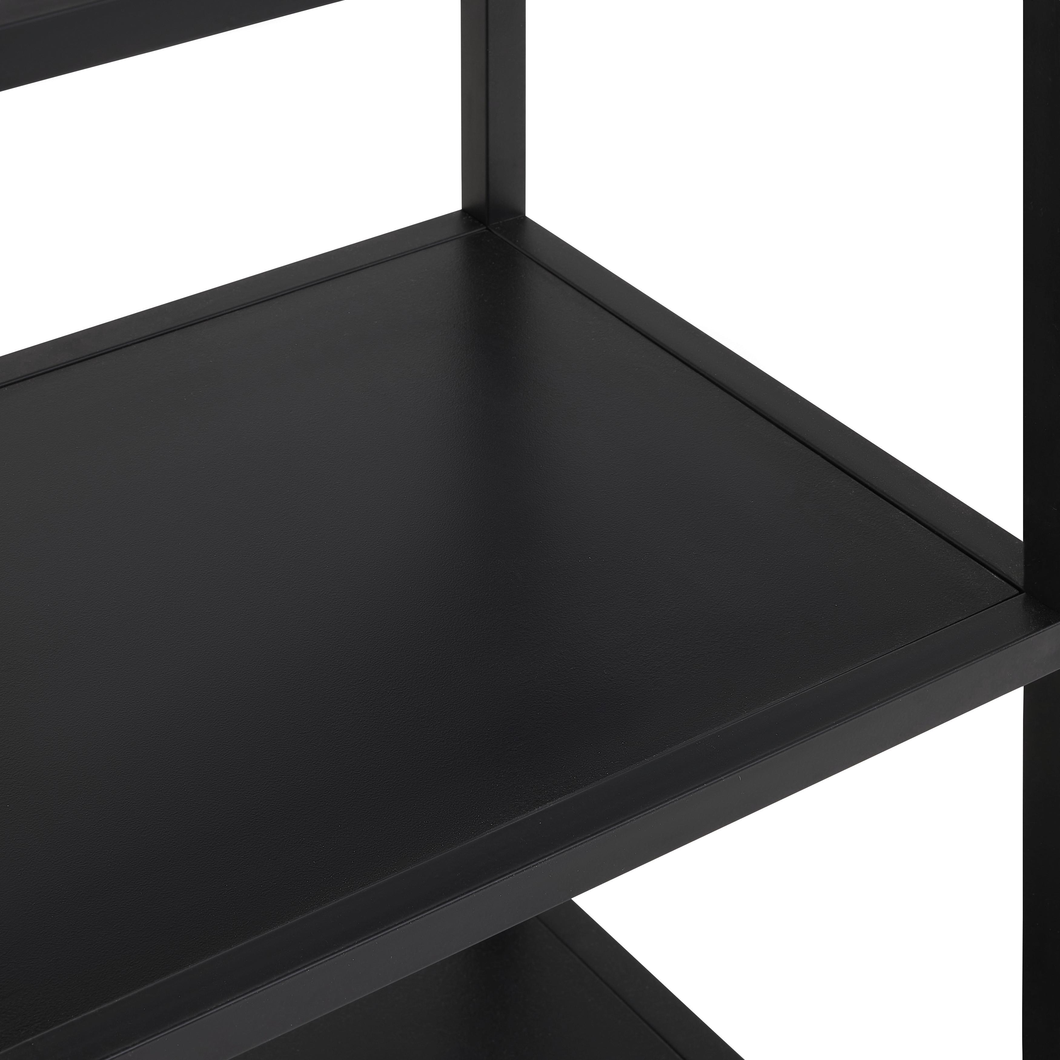 REGÁL PANELO -EXKLUSIV- - černá/přírodní barvy, Moderní, kov/kompozitní dřevo (75/175/34cm) - Mömax
