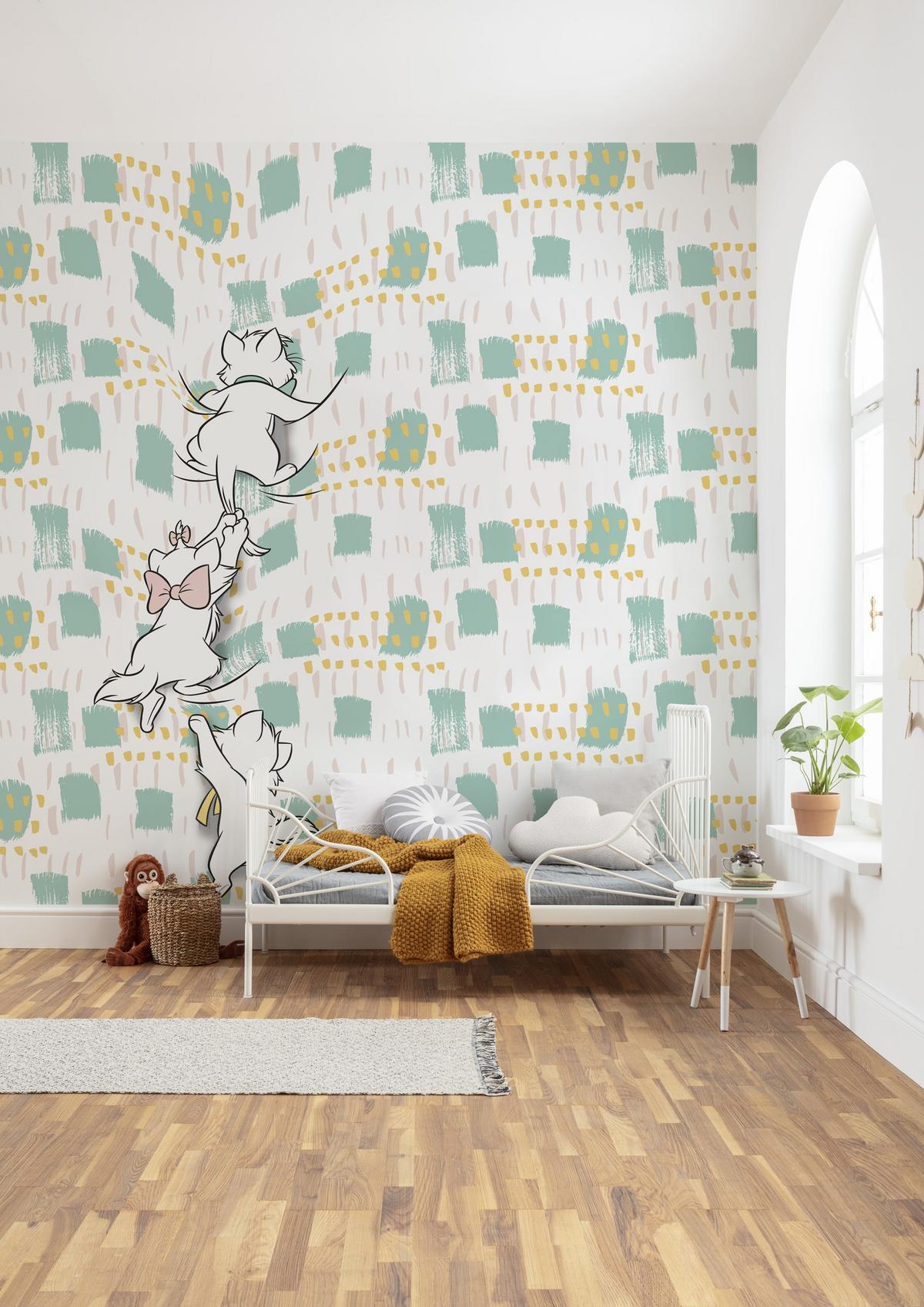 Fototapete Kitty Climbers - Multicolor, Trend, Textil (250/280cm)