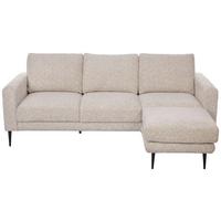 3-Sitzer-Sofa Parma Creme Chenille B: 208 cm - Creme/Schwarz, Basics, Holz/Textil (208/83/151cm) - Livetastic