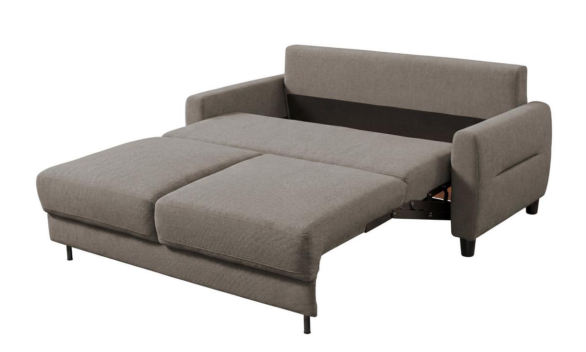 Schlafsofa Rio Greige B: 192cm - Greige/Schwarz, MODERN, Textil (192/83/99cm) - MID.YOU