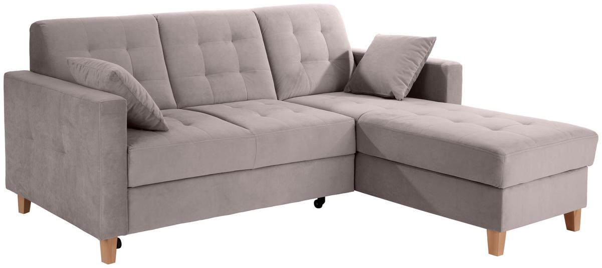 ROHOVÁ SEDAČKA BERGEN - přírodní barvy/béžová, Design, dřevo/textil (231/160cm) - Luca Bessoni