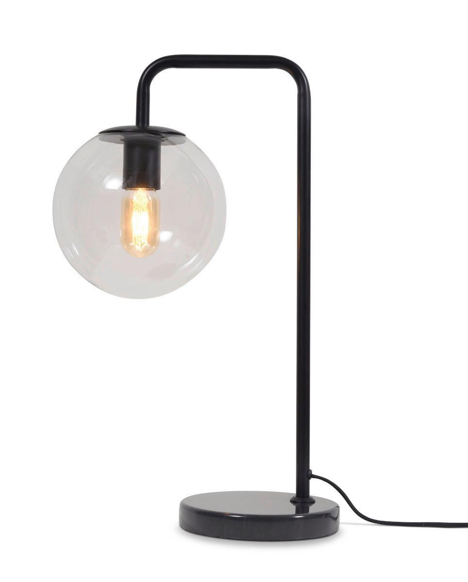 Tischleuchte Warsaw/t/b - Transparent/Schwarz, Trend, Glas (32/20/53cm) - It's about Romi