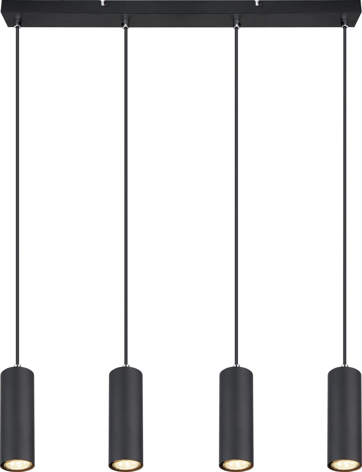 Závesné svietidlo Witmo,V: 120cm, čierna - čierna, Modern, kov (65/6/120cm) - Modern Living
