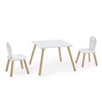 Kindersitzgruppe 3-Teilig Weiß B: 55 cm - Weiß, Design, Holzwerkstoff (55/43/55cm) - MID.YOU