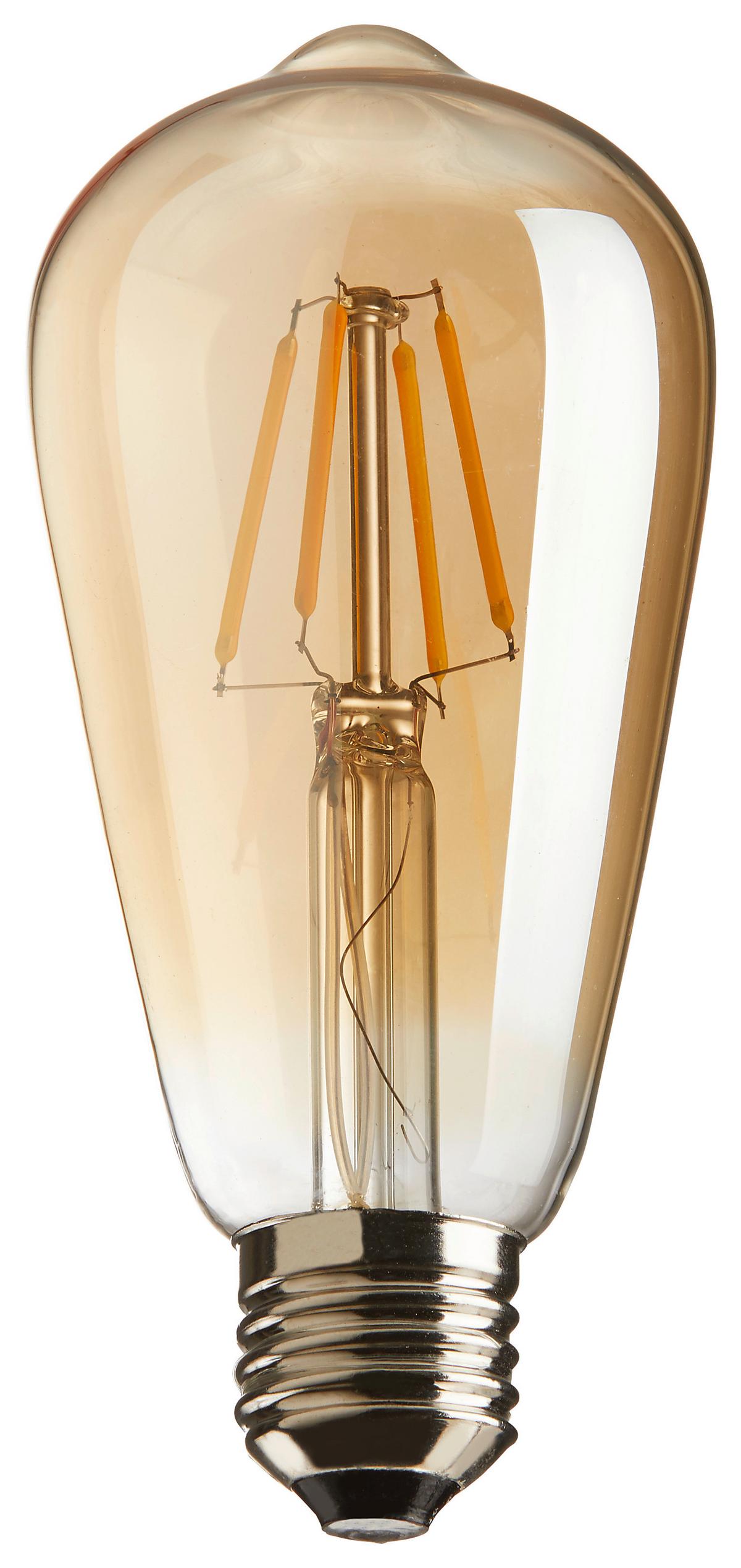 DEKORAČNÍ ŽÁROVKA C80324MM, 6,4/14,2cm - barvy zlata, sklo - Modern Living