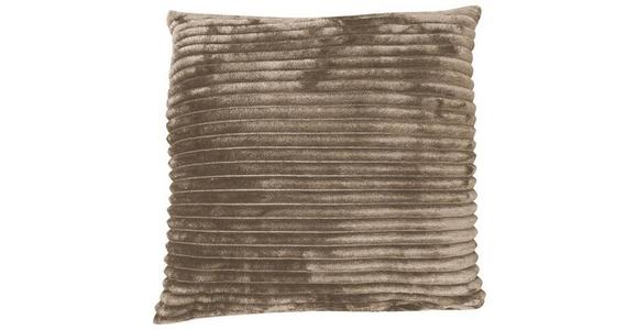 Zierkissen Sina 45x45 cm Polyester Taupe mit Zipp - Taupe, MODERN, Textil (45/45cm) - Luca Bessoni