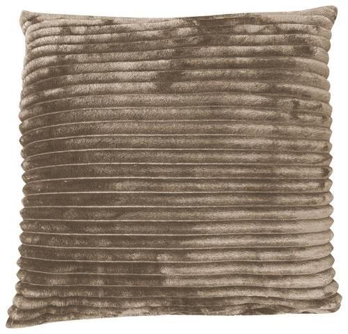 Zierkissen Sina 45x45 cm Polyester Taupe mit Zipp
