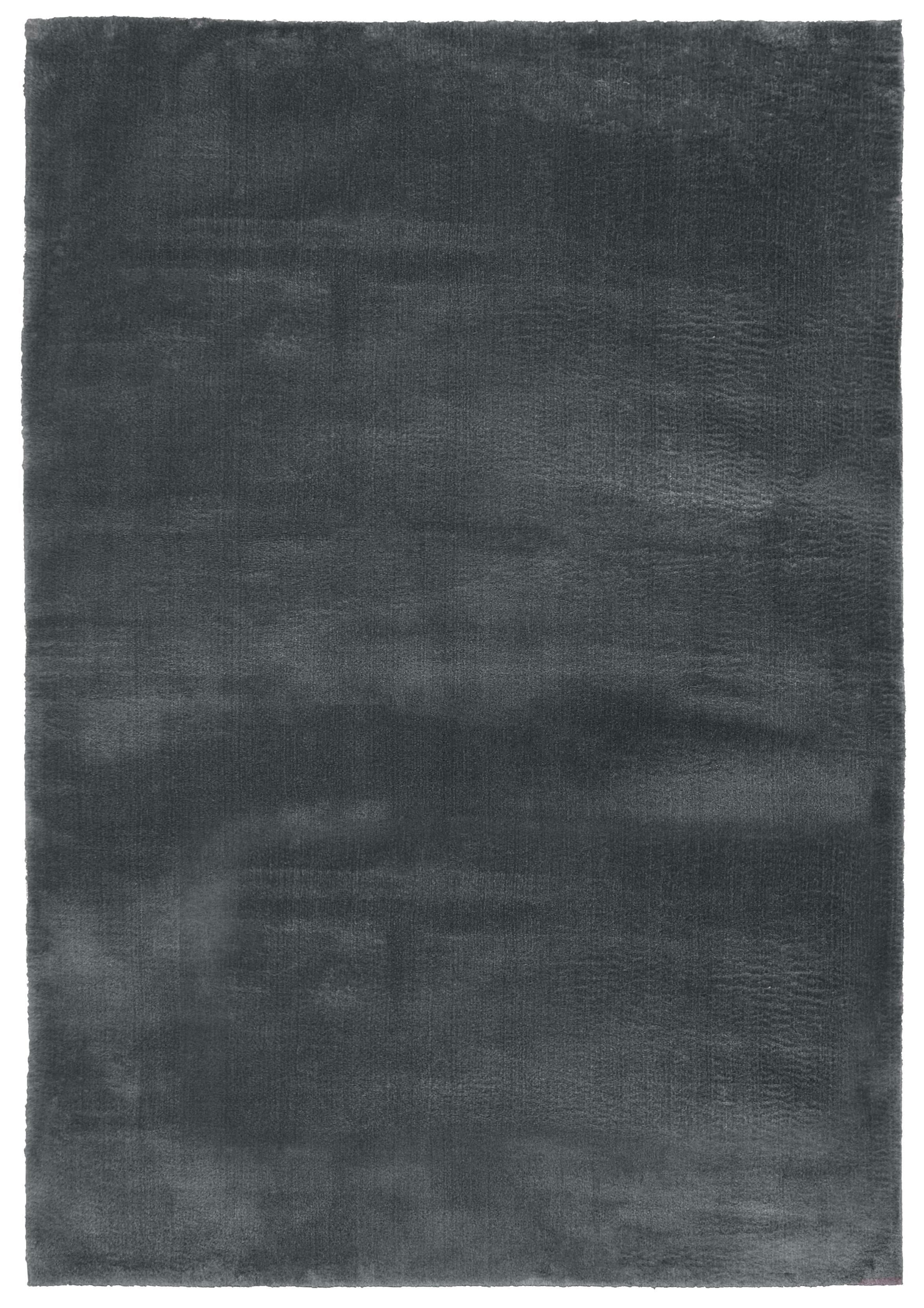 Koberec s vysokým vlasem Nemo 1, 60/110cm, antracitová - antracitová, Basics, textil (60/110cm) - Mömax