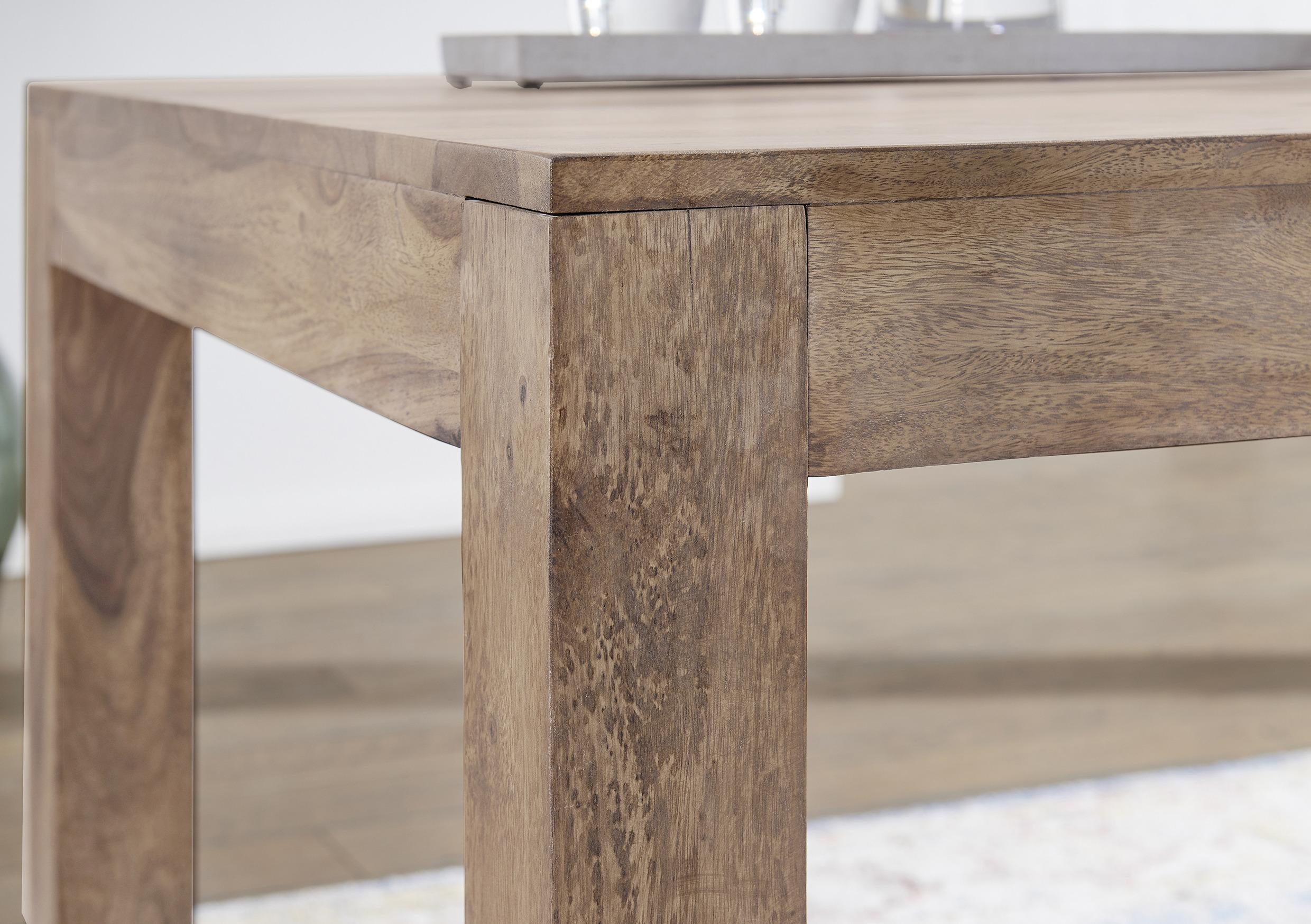 MID.YOU Esstisch Echtholz Mumbai 120x60 cm Akazie