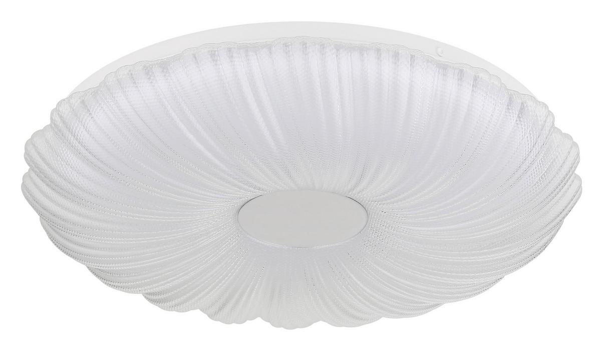 LED-Deckenleuchte Memory-Funktion - Opal/Weiß, KONVENTIONELL, Kunststoff/Metall (38/7cm) - Globo