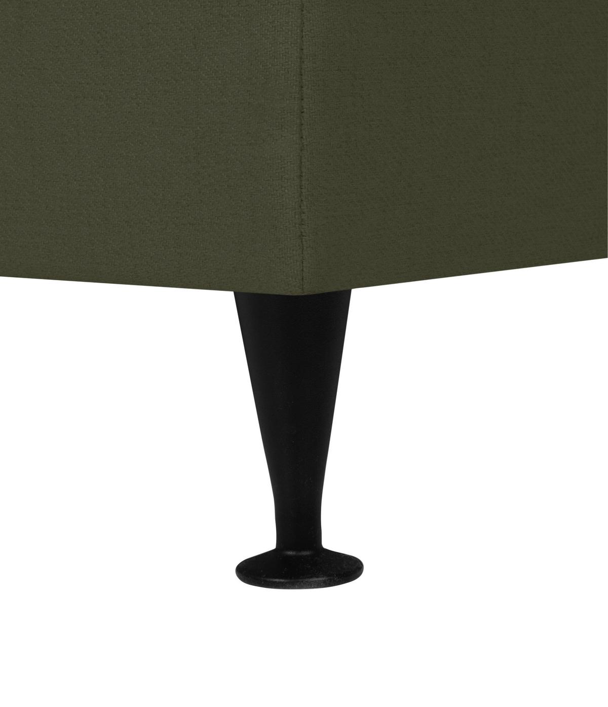 Boxspringbett Wels 140x200 cm D.grün inkl. Topper - Dunkelgrün/Schwarz, MODERN, Textil (140/200cm) - MID.YOU