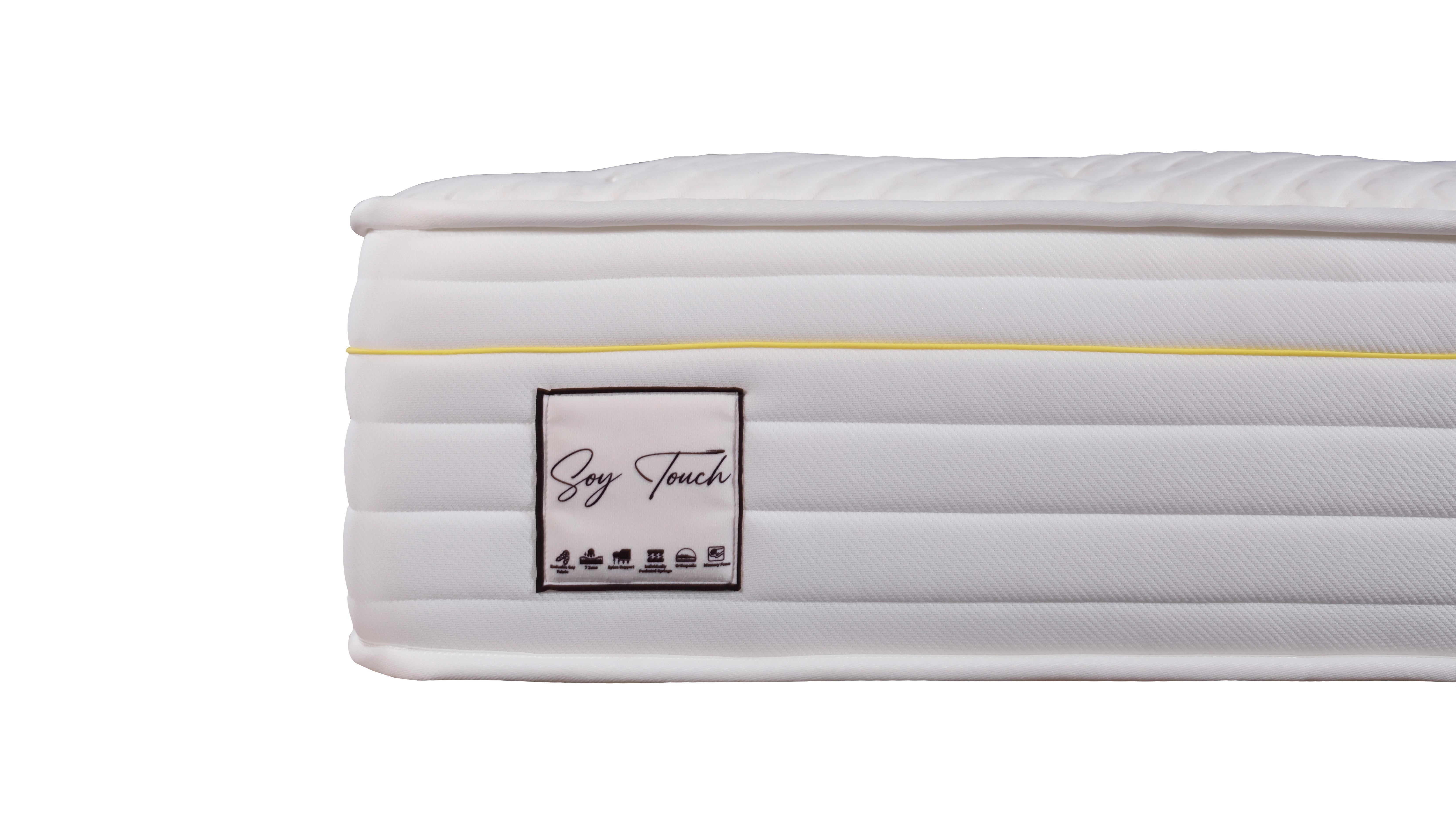 Taschenfederkernmatratze Soy Touch 140x200cm H3 H: 28cm - Weiß, Basics, Textil (140/200cm) - Livetastic