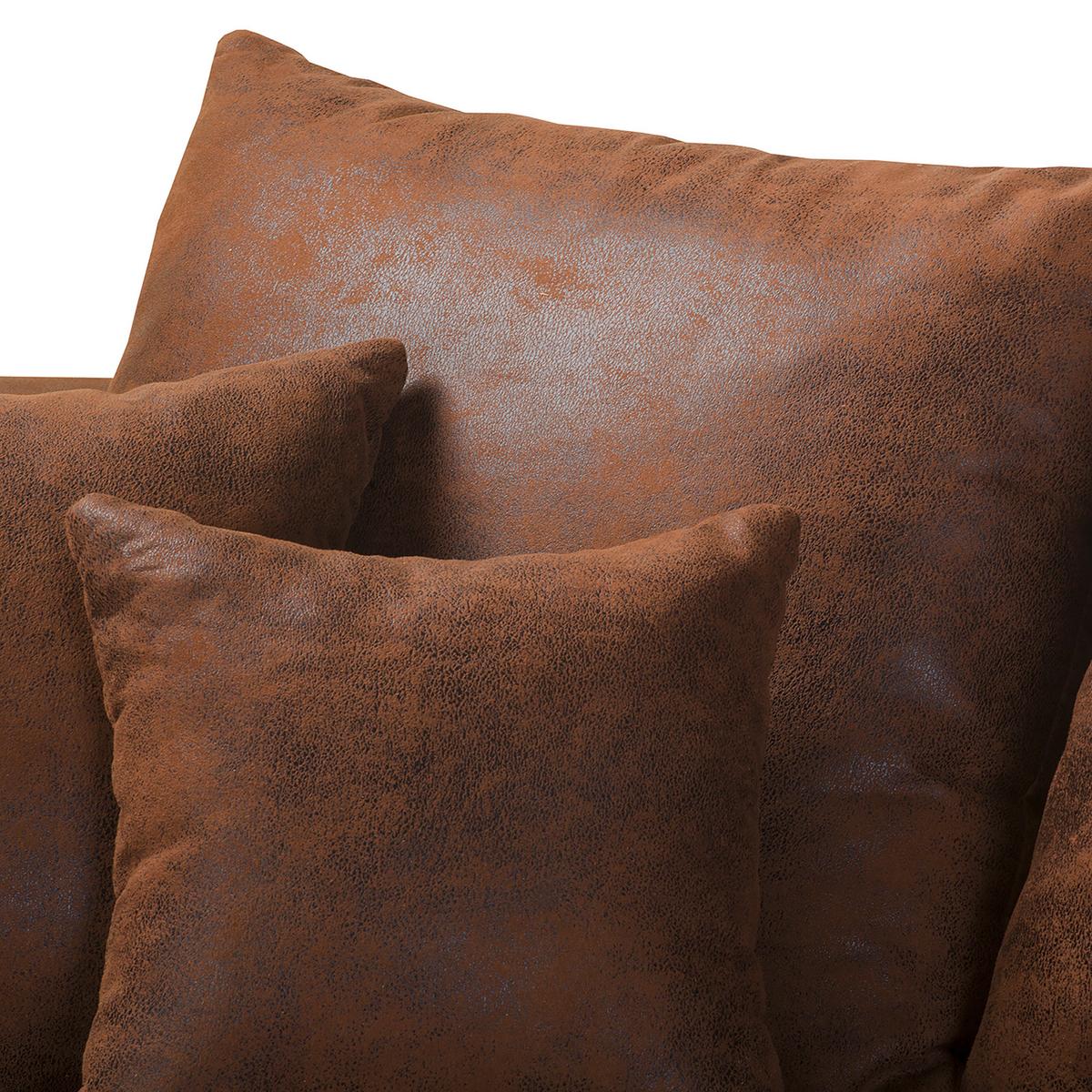 Bigsofa Naomi Braun B: 284 Cm - Schwarz/Braun, Design, Textil (284/94/148cm) - Livetastic