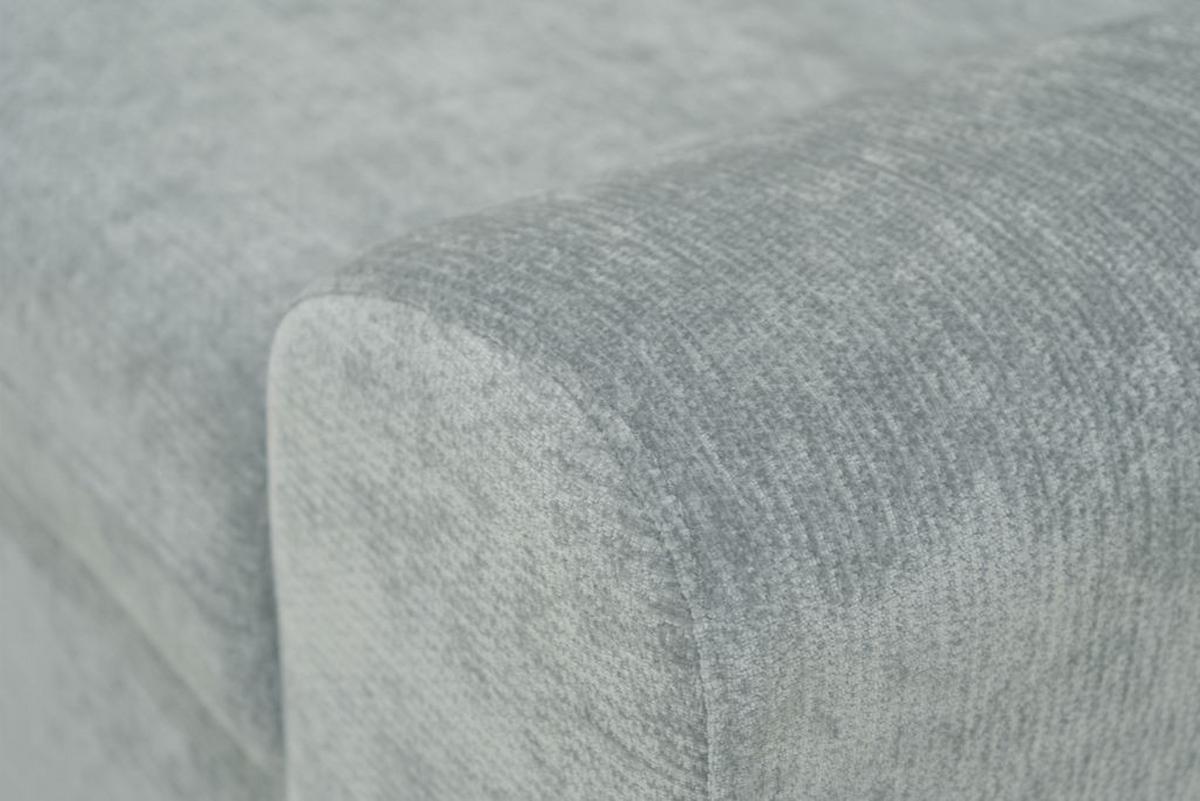 Rohová sedačka MALAGA, ľavá, strieborná ženilka - chrómová/strieborná, Konventionell, kov/drevo (203/286cm) - Ondega