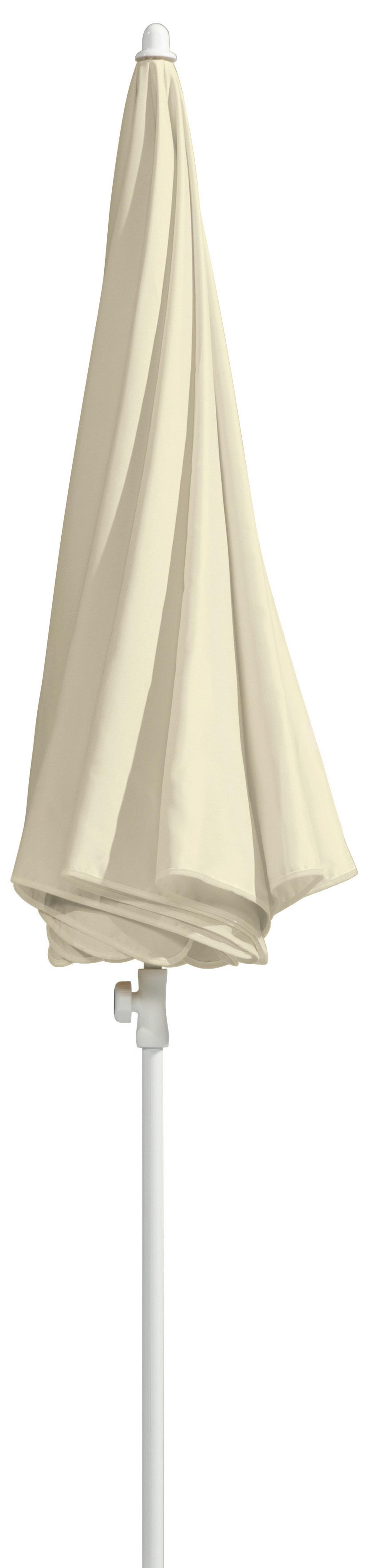 Sonnenschirm Ibiza Bht: 200x215x200 Cm Naturfarben - Naturfarben/Weiß, Basics, Textil/Metall (200/215/200cm) - Schneider