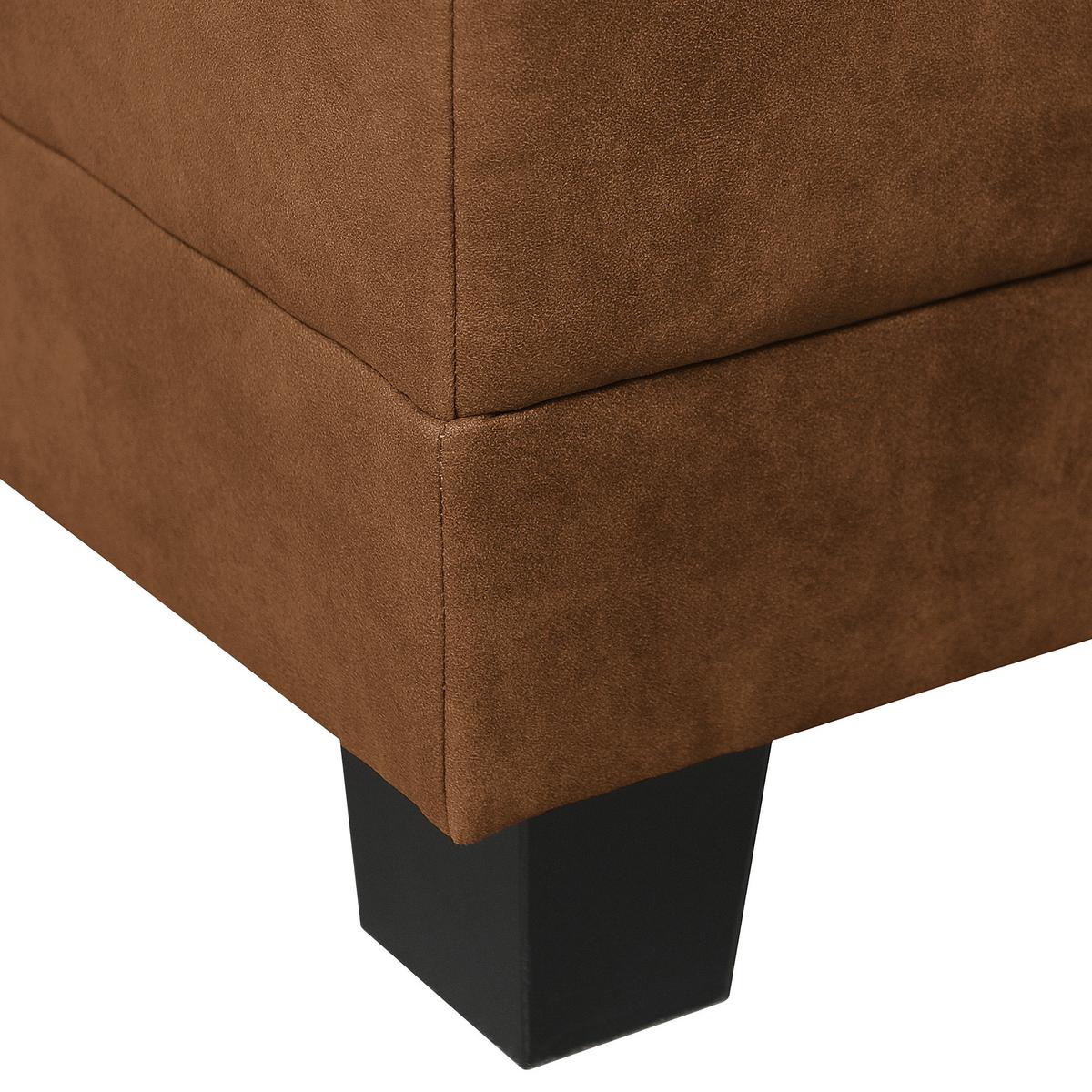 Ecksofa Grenwood Cognac S: 144x200 cm - Cognac/Braun, Design, Textil (144/200cm) - MID.YOU