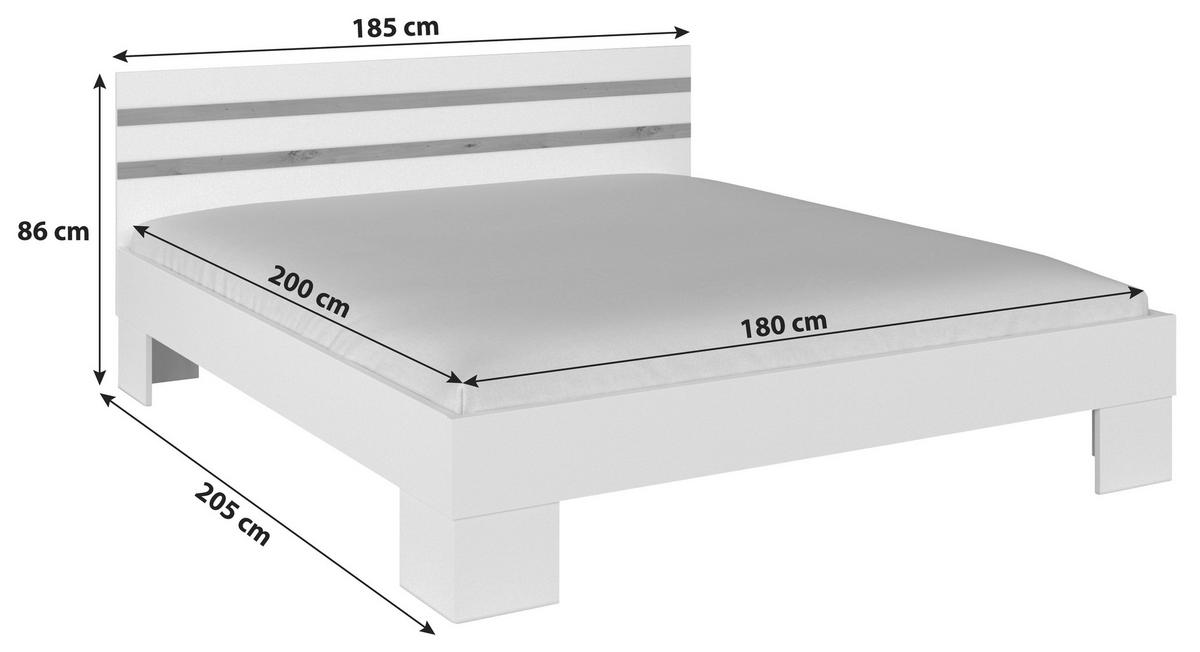 Schwebetürenschrank Mit Spiegel 261cm, Weiß/Eiche - Weiß/Eiche Artisan, KONVENTIONELL, Holzwerkstoff (261cm)