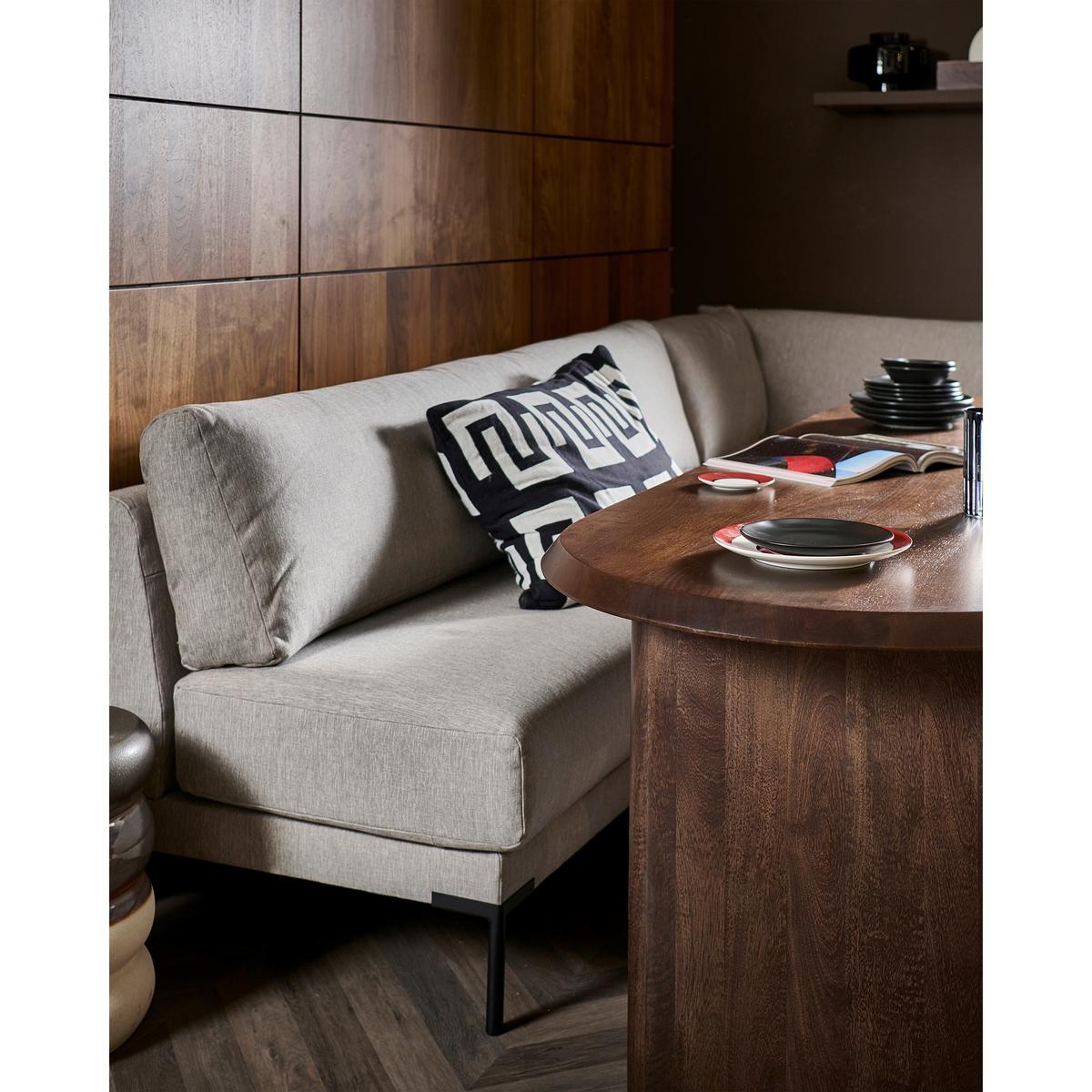 ESSTISCH Ellips Walnussfarben L: 240cm - Walnussfarben, MODERN, Holz (240/90/75cm) - Livetastic