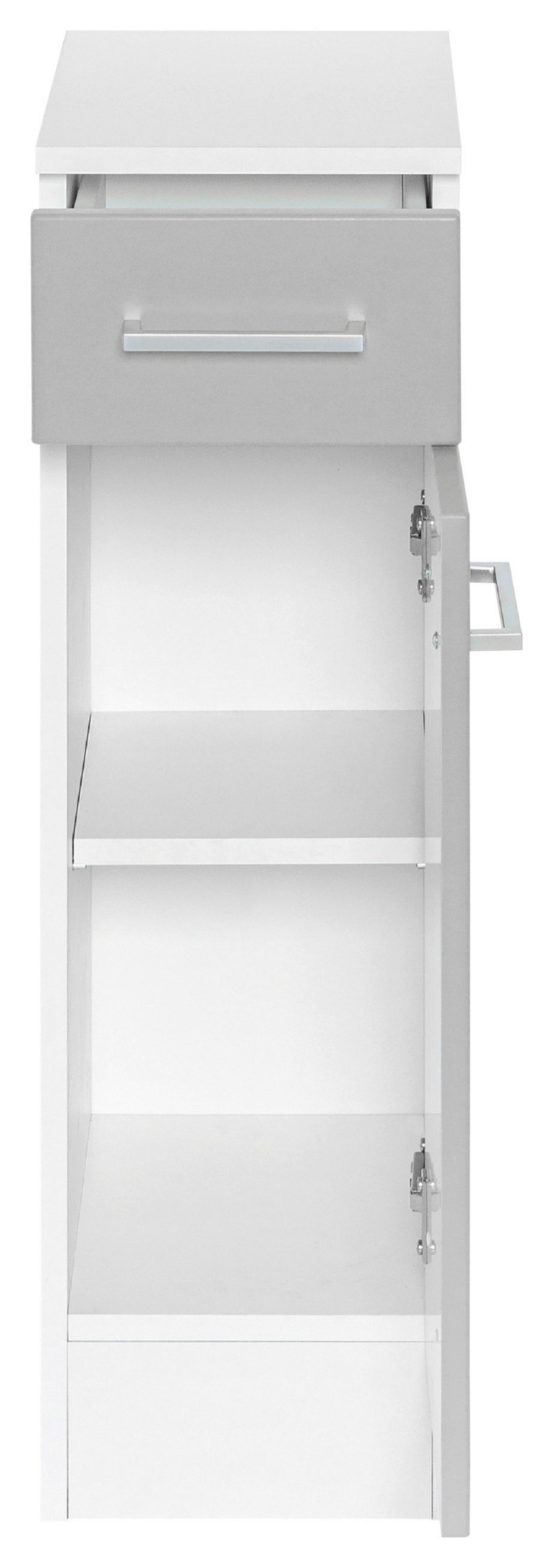 Badezimmer Unterschrank Riga Bxh 25x84 Hellgrau/weiß - Hellgrau/Weiß, MODERN, Holzwerkstoff (25/84/35cm) - Held