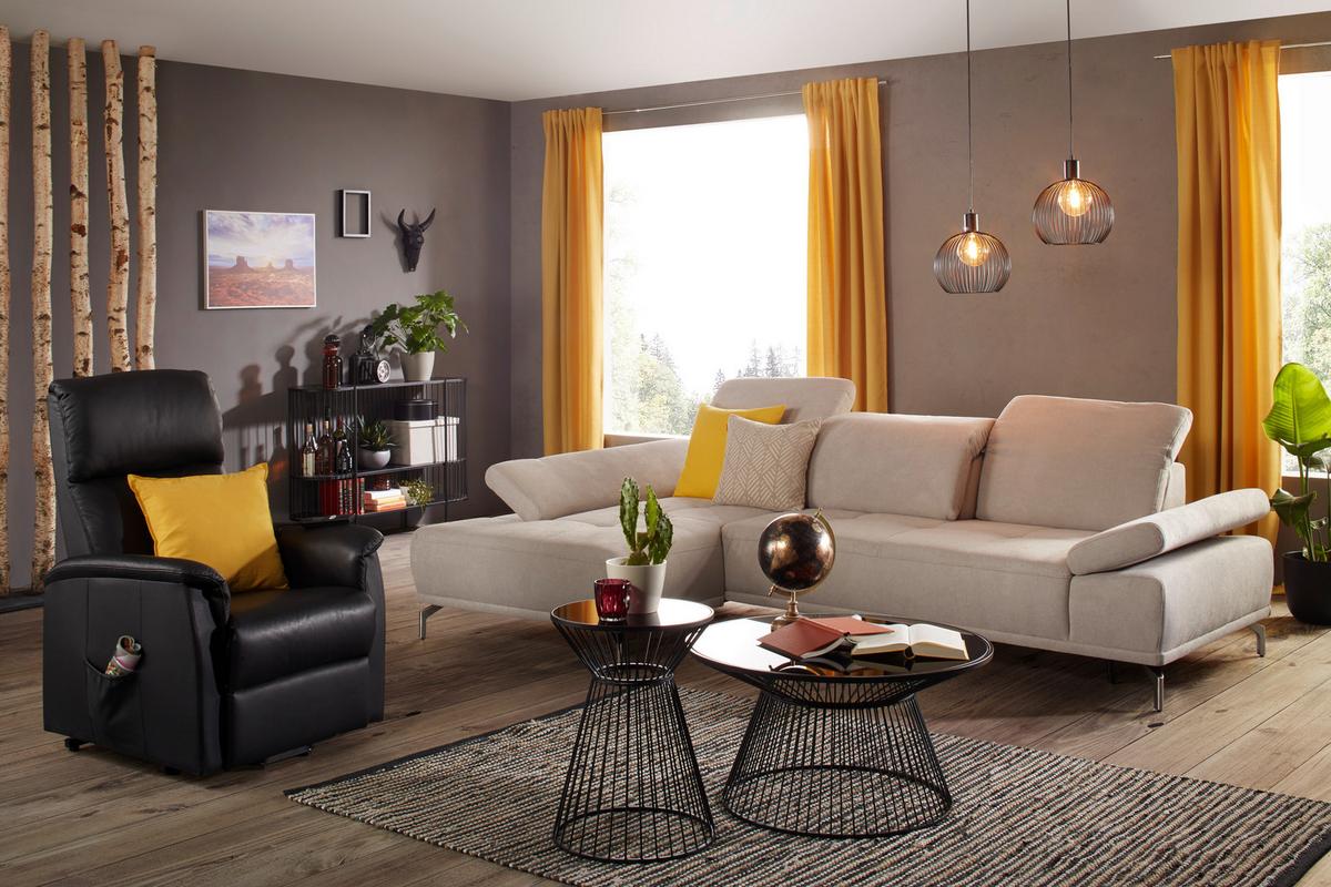 Príručný stolík RAVEN černá P:40cm - čierna, Modern, kov/sklo (40/55cm) - Mömax