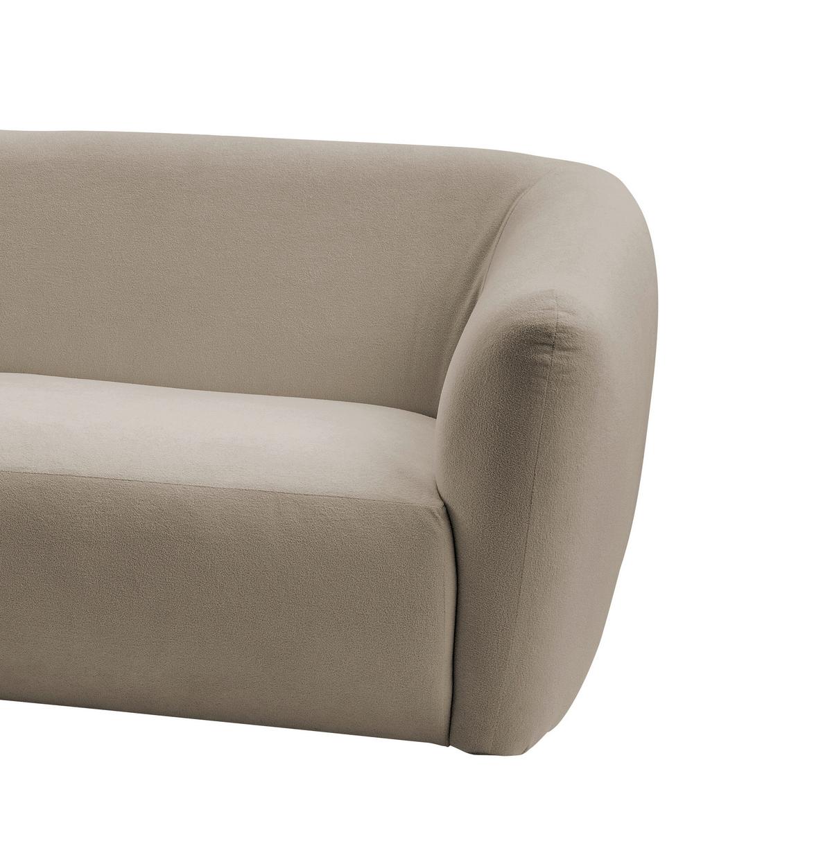 Ecksofa Jesi, Taupe S: 182x276 Cm - Taupe/Schwarz, MODERN, Textil (182/276cm) - Livetastic