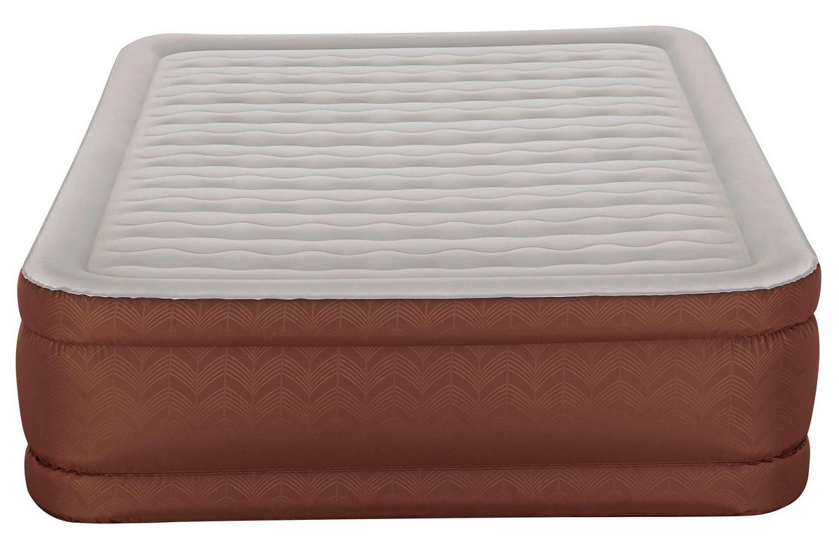 Luftbett Anastasia 203x152x51 Cm Bis 350kg, Inkl. Pumpe - Braun/Grau, KONVENTIONELL, Kunststoff/Metall (203/152/51cm) - Bestway