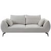 2-Sitzer-Sofa Cavo, Creme B: 208 cm - Creme/Schwarz, MODERN, Textil (208/86/118cm) - MID.YOU